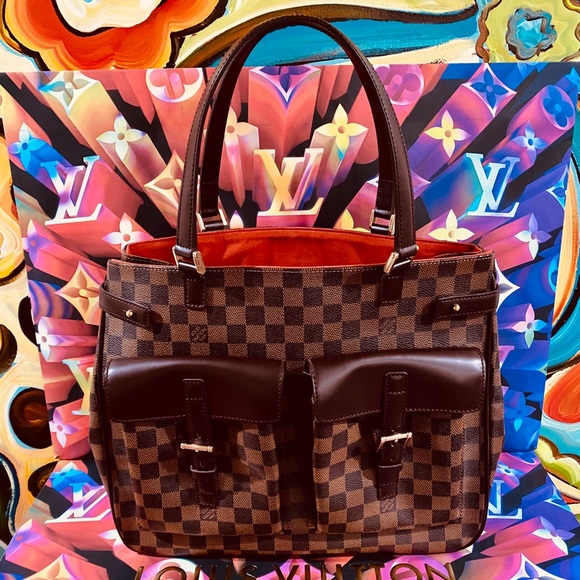 👜👜👜Authentic Louis Vuitton Uzes Tote Bag Damier Ebene - Picture 2 of 15